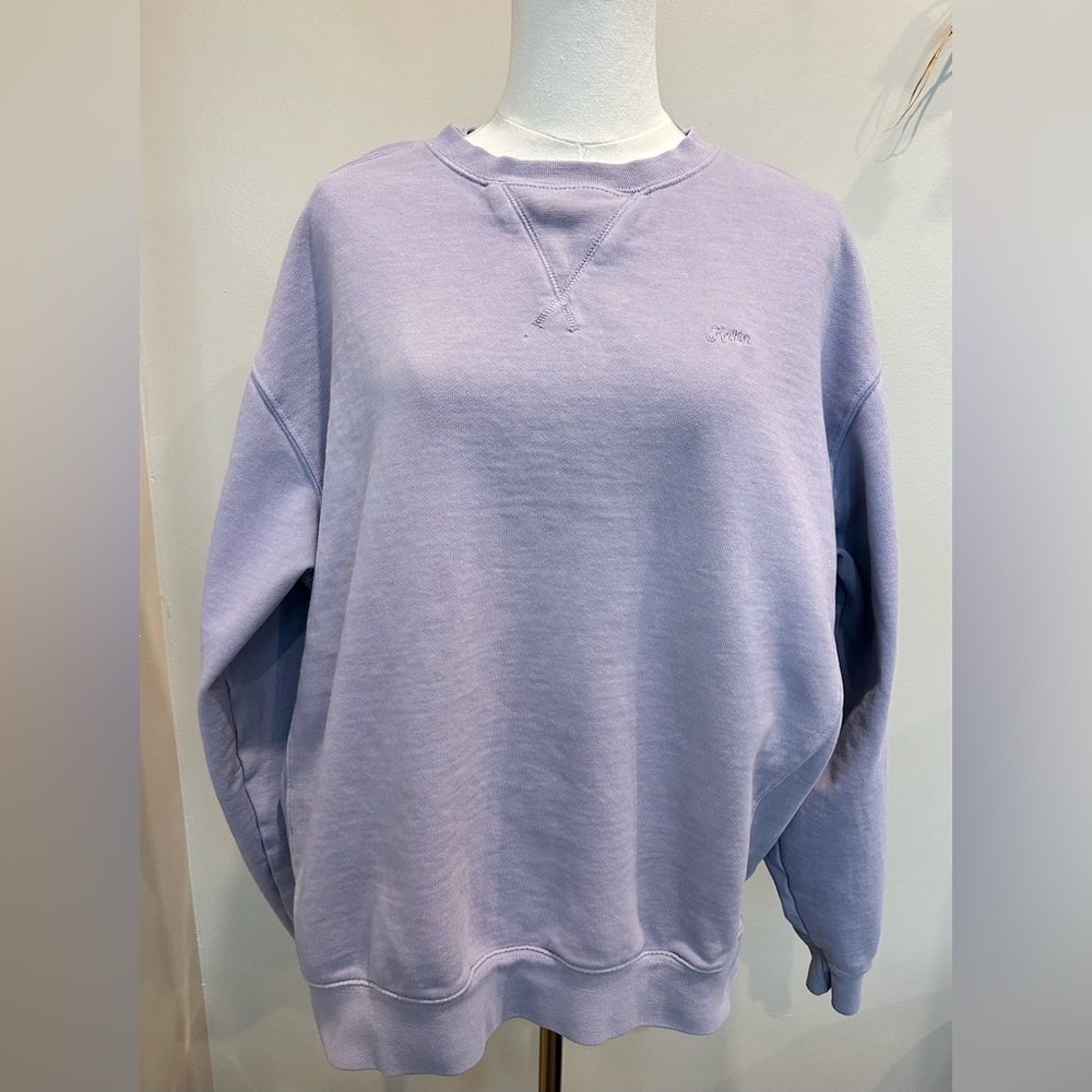 Katin USA Lavender Crewneck Sweatshirt Size Large Casual Comfy
